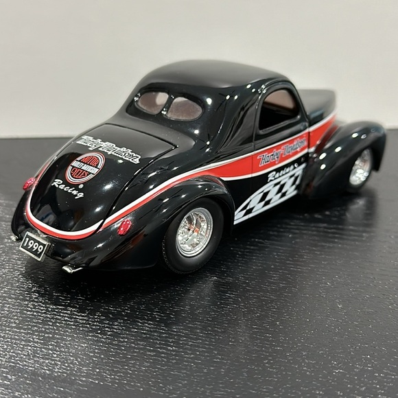Harley-Davidson Vintage Die Cast Model Car ‘41 Willys Coupe Street Rod - Picture 9 of 13